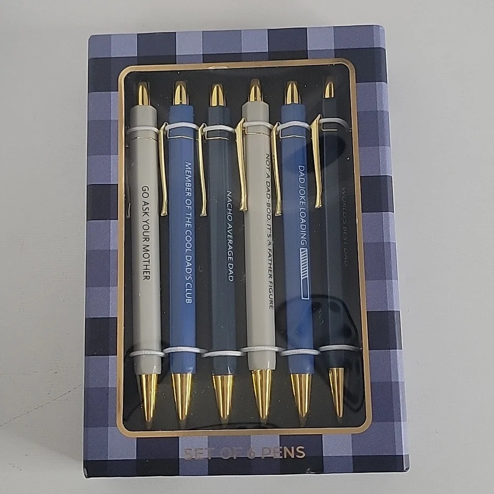 🌸James Burke Collection Pens, Pack of 6, New-in-Box